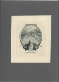 PM473N Ex-libris dr Gustav Teichner de Franz Von Bayros, heliogravură, cca 1910