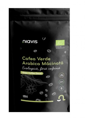 Cafea Verde Arabica Macinata Fara Cofeina Ecologica 125 grame Niavis foto