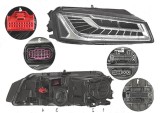 Far Audi A8 (D4/4f), 11.2013-, fata, Dreapta, cu lumini pentru curbe; cu high-beam headlights masking function; cu LED daytime running light; LED; el