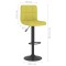 Scaune de bar, 2 buc., verde, material textil - 10