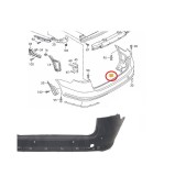 Bara spate VW Passat (B7 (36)), 11.2010-, Model Comfortline, Combi, cu gauri pentru Senzori de parcare (PDC); grunduit, Aftermarket, Rapid