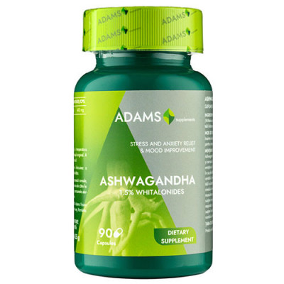 Ashwagandha 400 miligrame 90 capsule Adams Vision foto