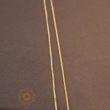 Cumpara ieftin Lantisor fin placat cu aur 18K, tip sarpe, 45 cm, unisex