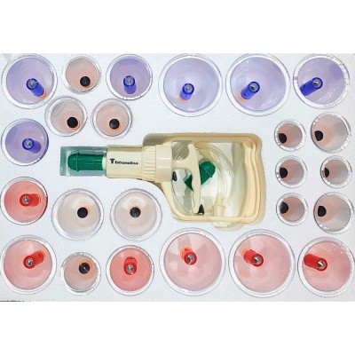 Set 24 ventuze de masaj terapeutic cu vacuum, magnetoterapie si acupresura foto