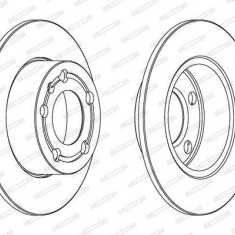 FERODO PREMIER Coat+ disc DDF929C Disc frana plin, acoperit (cu un strat protector), cu suruburi