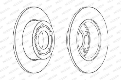 FERODO PREMIER Coat+ disc DDF929C Disc frana plin, acoperit (cu un strat protector), cu suruburi foto