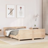 Gossi cadru de pat fara saltea, 160x200 cm, lemn masiv pin