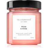 Vila Hermanos Apothecary Rose Pear &amp; Rose lum&acirc;nare parfumată 150 g