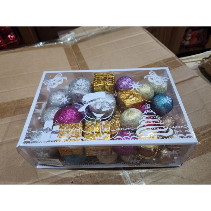 Set Ornamente Brad, Multicolor, Model 2