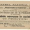 Afis Conferinta Dr.D.Paulian : Boalele nervoase in societate - 1926