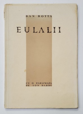 Dan Botta, Eulalii - Bucuresti, 1931 foto