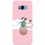 Husa silicon pentru Samsung S8 Plus, Rainbow Pinepple