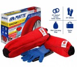 Huse Zapada Antiderapante Roti Matte, Sosete Auto, Set 2 Bucati, Manusi Incluse, Max 40km/h