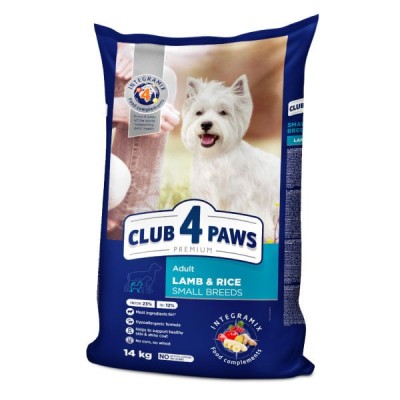 Club 4 Paws Hrana uscata caini adulti de talie mica, miel si orez, 14kg foto