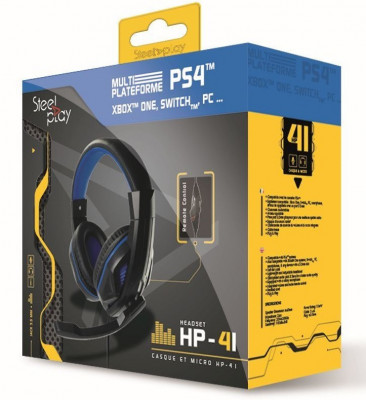 Steelplay Casti Gaming HP41 Compatibil PS4 Xbox Nintendo PC Negru 46500981 foto