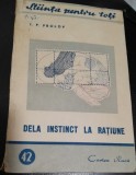 De la instinct la ratiune - I.P. Frolov
