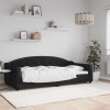 VidaXL Cadru de pat, negru, 100 x 200 cm, material textil