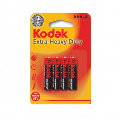 Baterii R3 AAA Kodak Clorura de Zinc, 1.5V, set 4 bucati foto