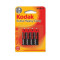 Baterii R3 AAA Kodak Clorura de Zinc, 1.5V, set 4 bucati