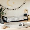 VidaXL Cadru pat pentru copii, negru, 90x200 cm, lemn masiv de pin 834395