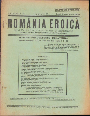 HST Z301 Revista Rom&amp;acirc;nia Eroică 5-8/1939 foto