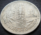 Moneda exotica 10 CENTAVOS - GUATEMALA, anul 2000 * cod 776