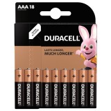 Baterie Duracell AAA 1.5V alcalina, 18 buc