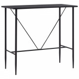 Cumpara ieftin Masă de bar, negru, 120 x 60 x 110 cm, MDF