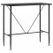 Gossi masa de bar, negru, 120 x 60 x 110 cm, mdf