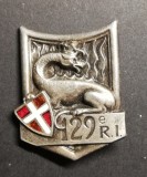 Insigna Regimentala Regiment 129 Infanterie Franța G 429, Europa