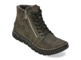 Ghete RIEKER gri, 57502, din piele ecologica