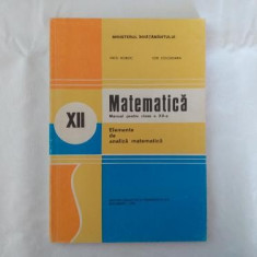 Analiza matematica manual clasa a XII-a 1995