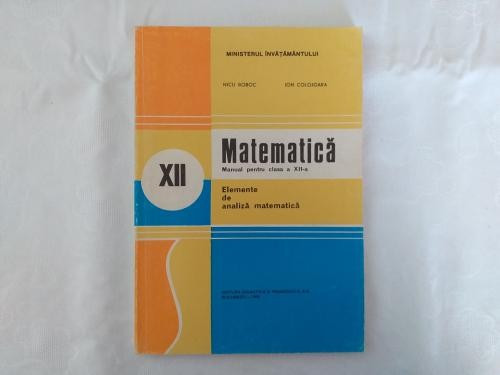 Analiza matematica manual clasa a XII-a 1995