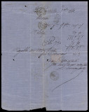 France 1862 Postal History Rare Cover + Content La Rochelle to Albi D.199