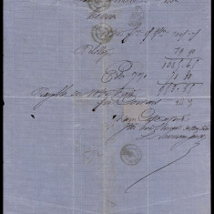 France 1862 Postal History Rare Cover + Content La Rochelle to Albi D.199
