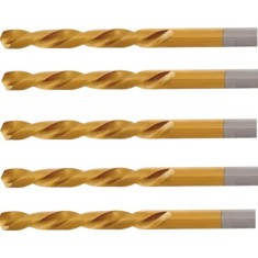Burghiu pentru Metal Graphite, 49x2 mm, HSS TiN, 5 Buc/Set, Burghiu Graphite, Burghiu Tip HSS TiN, Scule Electrice, Unelte Electrice, Accesorii pentru foto