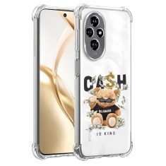 Husa antisoc pentru honor 200, airbag pro, protectie completa, design transparent, cash is king foto