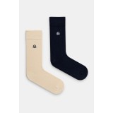 United Colors of Benetton sosete 2-pack culoarea albastru marin, 6AO427031