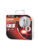 Set 2 buc Bec H4 NIGHT BREAKER SILVER +100% Osram 12V 60/55W