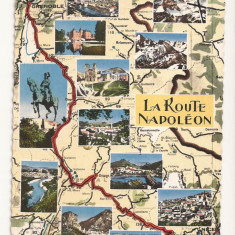 FR2-Carte Postala - FRANTA - La route Napoleon, circulata 1968