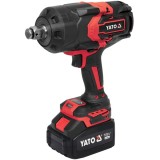 Yato YT-828073 - Masina de insurubat cu impact cu 1 acumulator Li-Ion 18 V 6 Ah patrat 3/4 inch 2400 Nm -