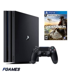 Consola Sony Playstation 4 Pro Ps4 1tb + Controller + Tom Clancy&amp;#x2019;s Ghost Recon Wildlands PlayStation 4, Second-Hand