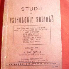 C.Dimitrescu-Iasi - Studii de Psihologie Sociala -Prima Ed. 1927 Ed.Bibl.Ideea