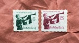 Serie 2 timbre Propaganda Germania 1935 Welttreffen der H.J. Trompetist Neștampilat - A007