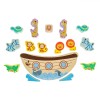 Jucărie Educativă din Lemn, Arca, Set 13 Piese, Multicolor, Oem