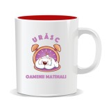 Cana personalizata cu mesaj amuzant, Urasc oamenii matinali