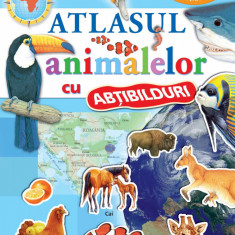 Atlasul animalelor cu abtibilduri PlayLearn Toys