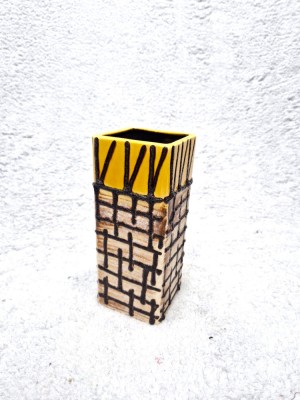 vaza ceramica glazurata vintage mid century Germania anii &amp;#039;70 _ 21 cm foto