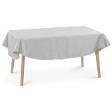 Fata de masa ovala cu ornament Jemidi, 160 x 220 cm, Maro, Poliester, 55264.25.27