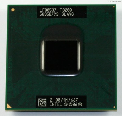 Procesor laptop Intel Pentium T3200 2,00GHz 667MHz FSB foto